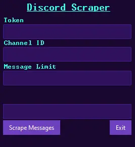 screen shot of discord scraper